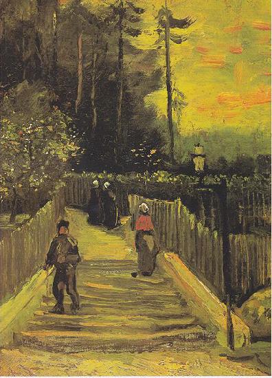 Vincent Van Gogh Small way in Montmartre oil painting image